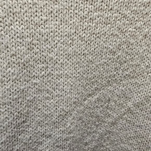 Victoria's Secret PINK cream chunky knit long sleep crewneck sweater large - Picture 12 of 13